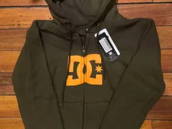 Hoodie Zip DC Shoes Big Logo Star Kid