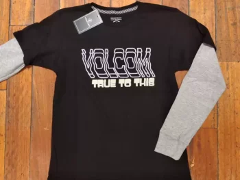 Remera Volcom Doubletake Manga Larga Kid