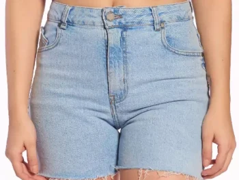 Short Volcom Mom Blue Wash