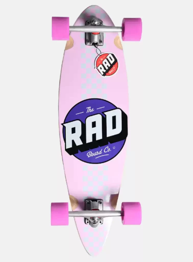 Longboard Rad Pintail Checkers Stripe - CNC Store