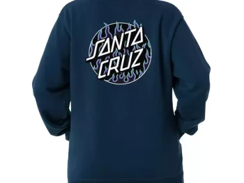 Hoodie Santa Cruz Ft. Thrasher Flame Dot