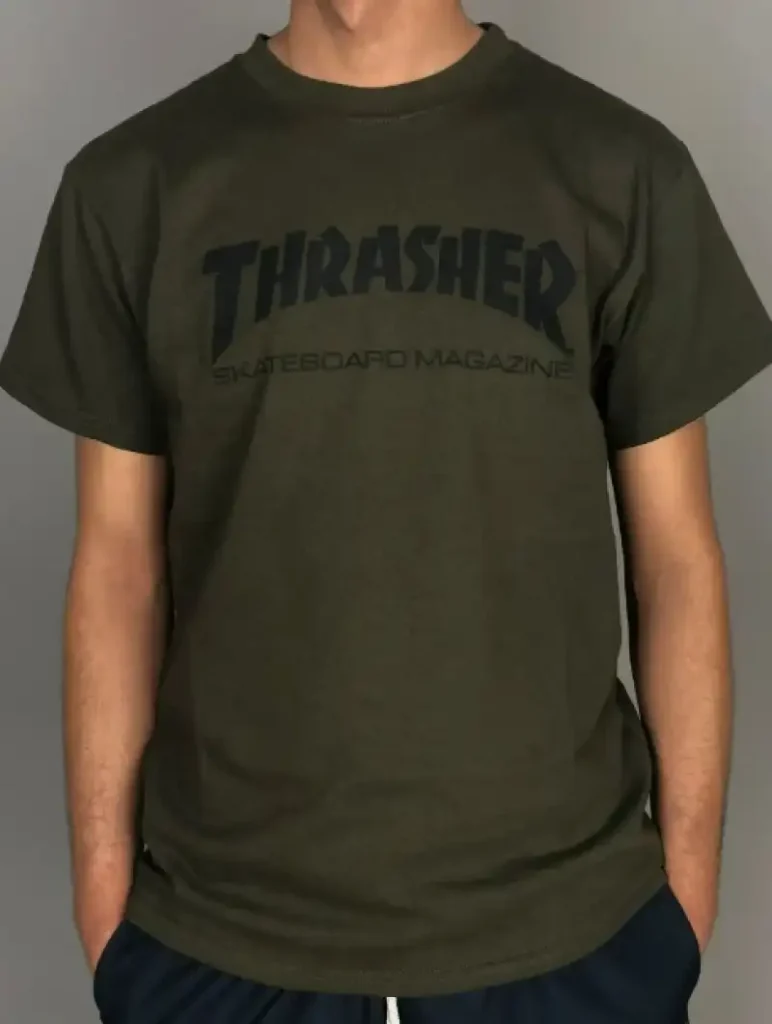 Remera Thrasher Skatemag Verde Oscuro – Comprá Online CNC Store