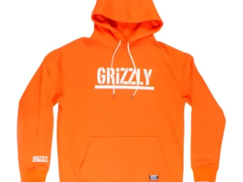 Hoodie Grizzly Stamp Naranja