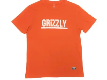 Remera Grizzly Og Stamp Naranja
