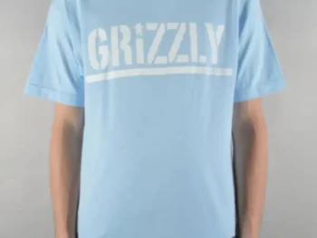Remera Grizzly Og Stamp Celeste