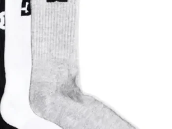 Medias DC Shoes Crew Gw Blanco/Gris