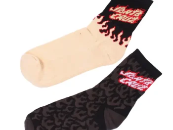 Medias Santa Cruz Flaming Stack x2