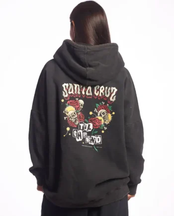 Hoodie Santa Cruz Rose Skull