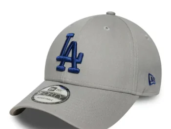 Gorra New Era 9FORTY Los Angeles Dodgers Patch Gris