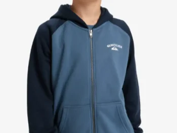 Hoodie Zip Quiksilver Knowledge Area Kid