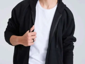Hoodie Zip CNC Velvet