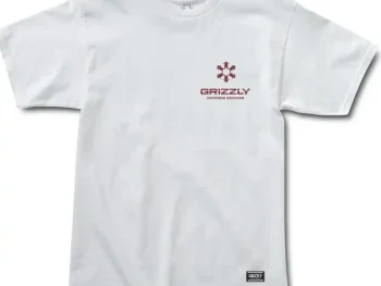 Remera Grizzly Skate Lodge Blanco