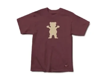 Remera Grizzly New Og Bear Bordo