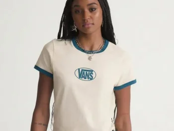 Remera Vans Circle V SS Ringer Tee