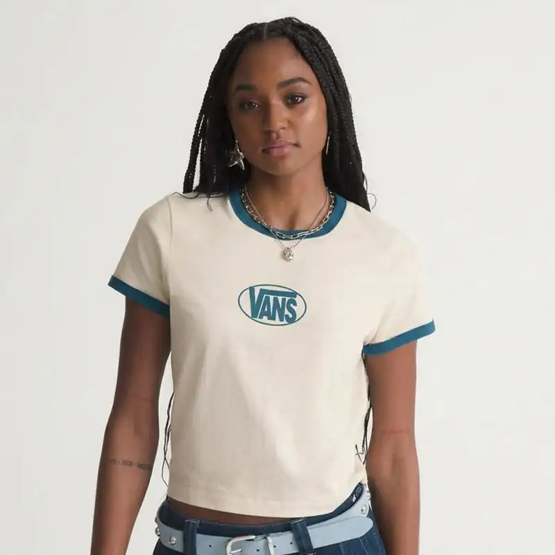 Remera Vans Circle V SS Ringer Tee